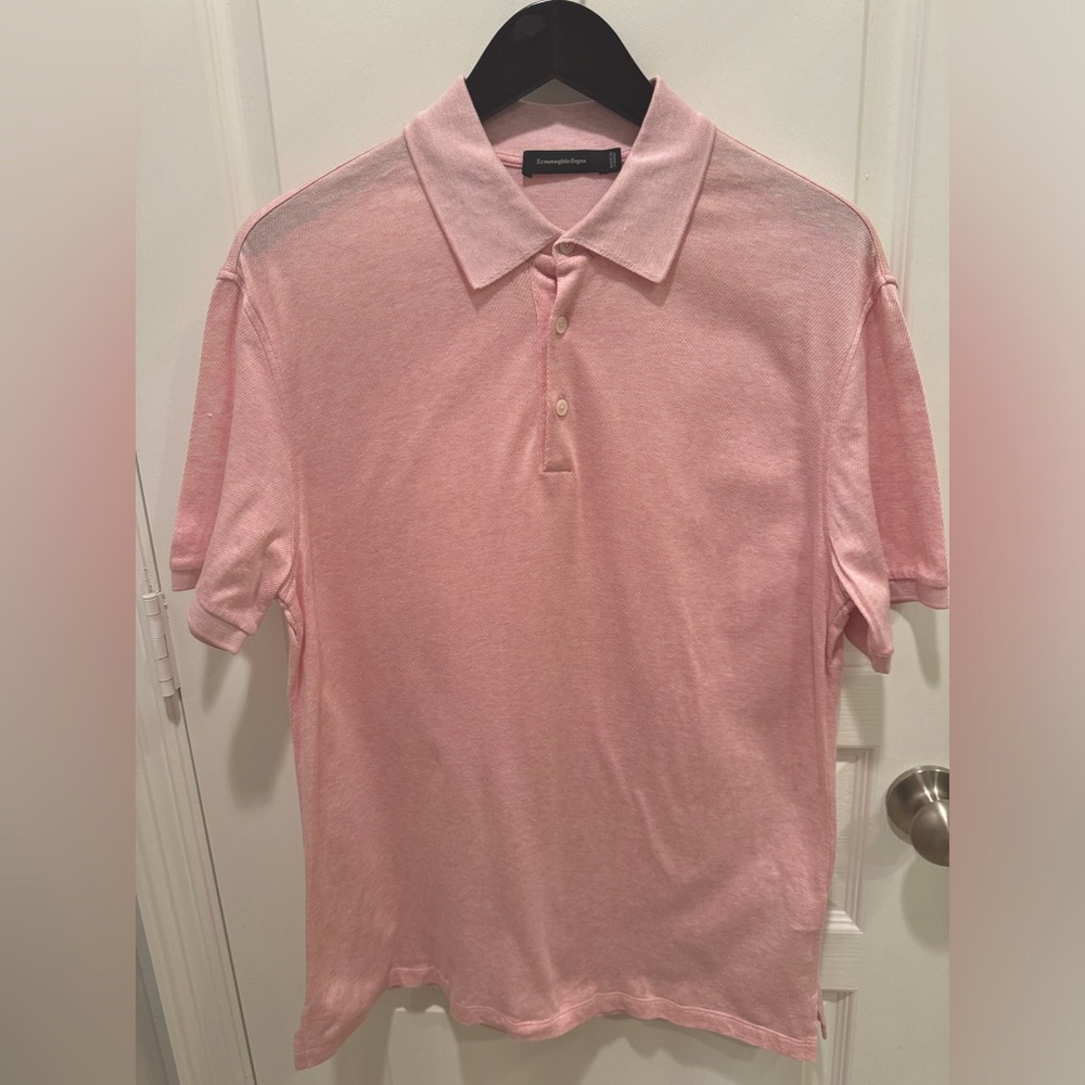 Ermenegildo Zegna salmon/pink shirt medium